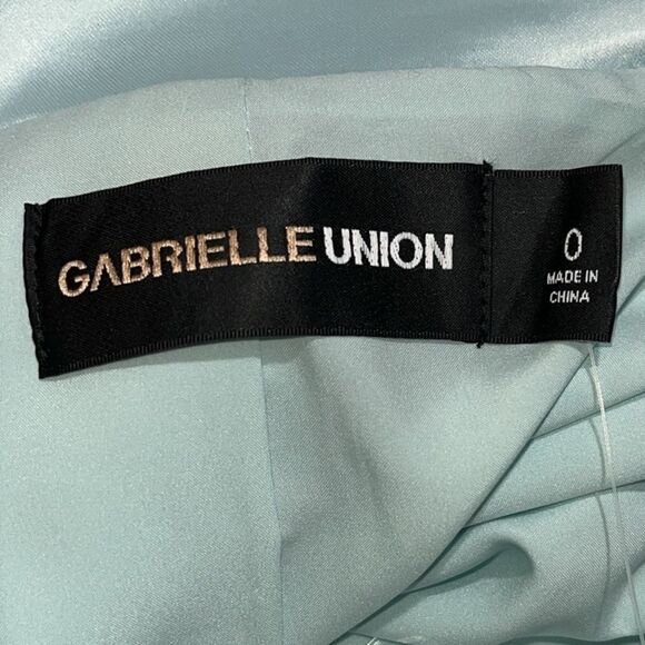 FTF Gabrielle Union Satin-Trim Single-Breasted Blazer - Picture 10 of 13